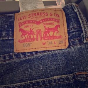 Men’s Levi’s 505, used in decent condition.